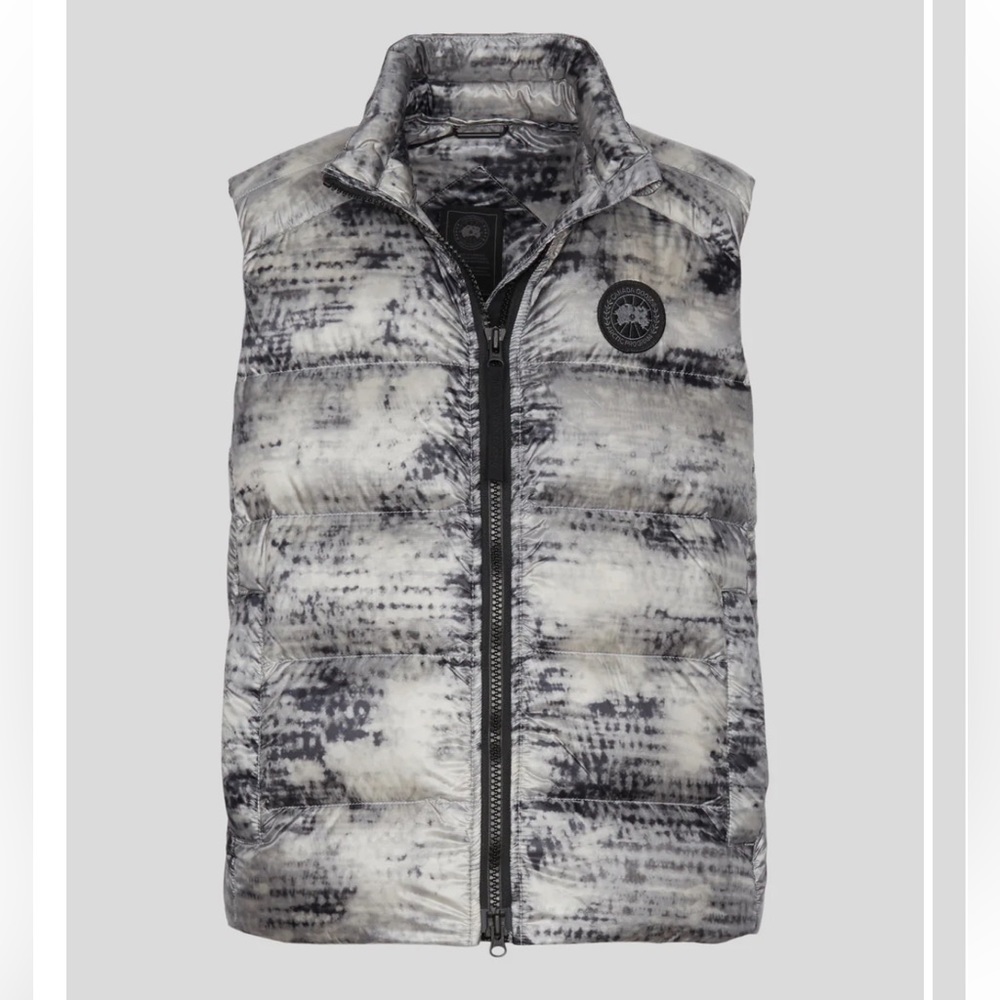 NWT CANADA GOOSE Cypress Vest Black Label Packable tie dye print size xs